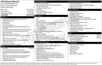 2024 Nissan Altima 2.5 SL