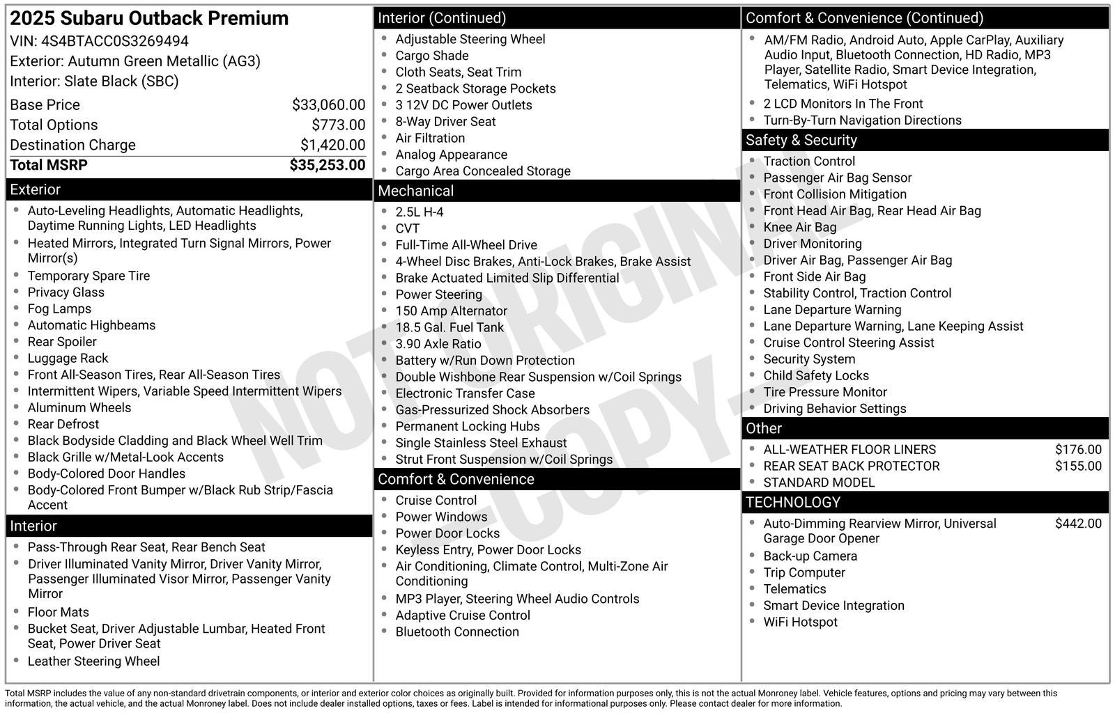 2025 Subaru Outback Premium