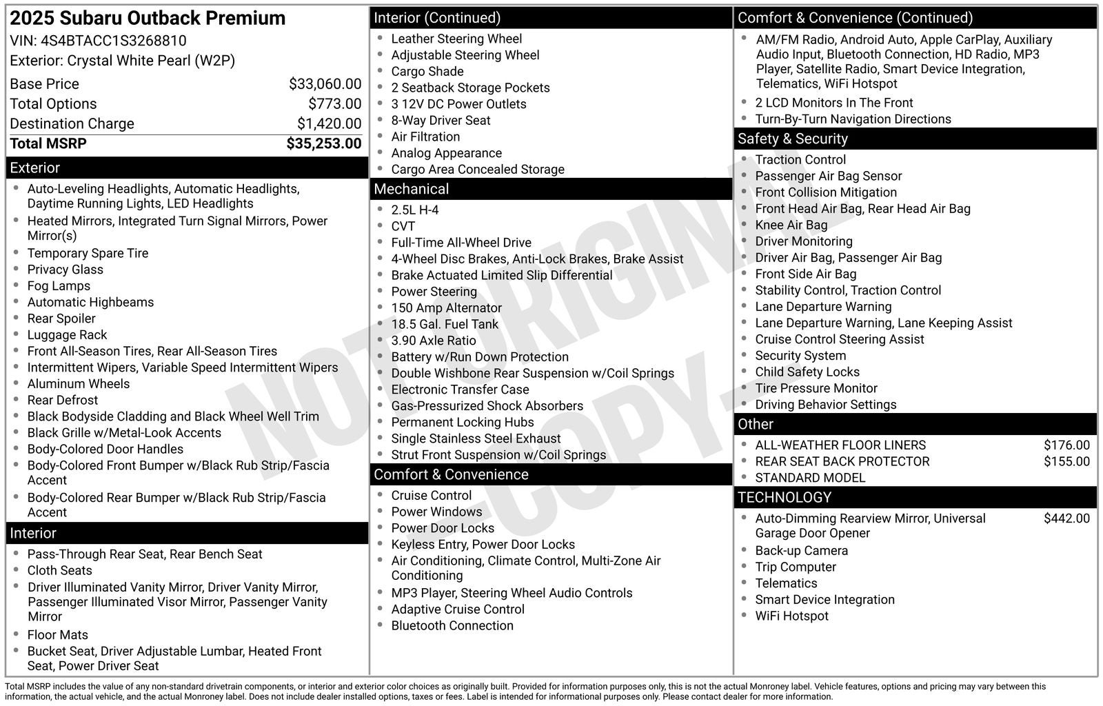 2025 Subaru Outback Premium