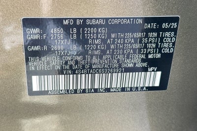 2025 Subaru Outback Premium