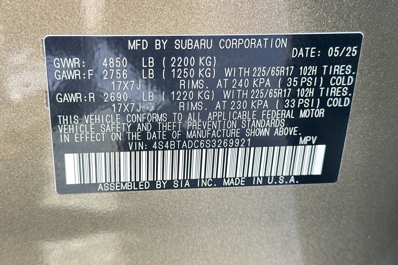 2025 Subaru Outback Premium