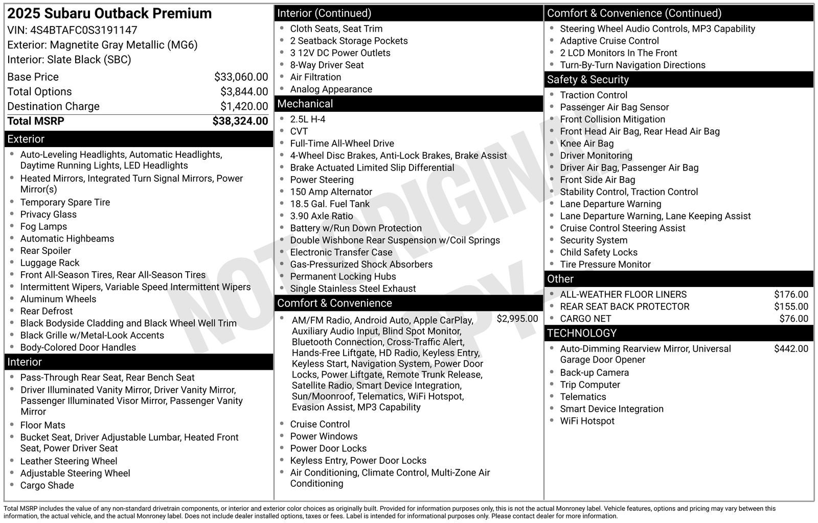2025 Subaru Outback Premium