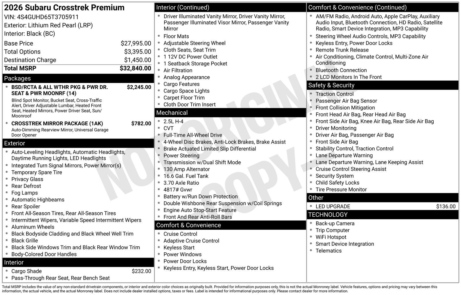 2026 Subaru Crosstrek Premium