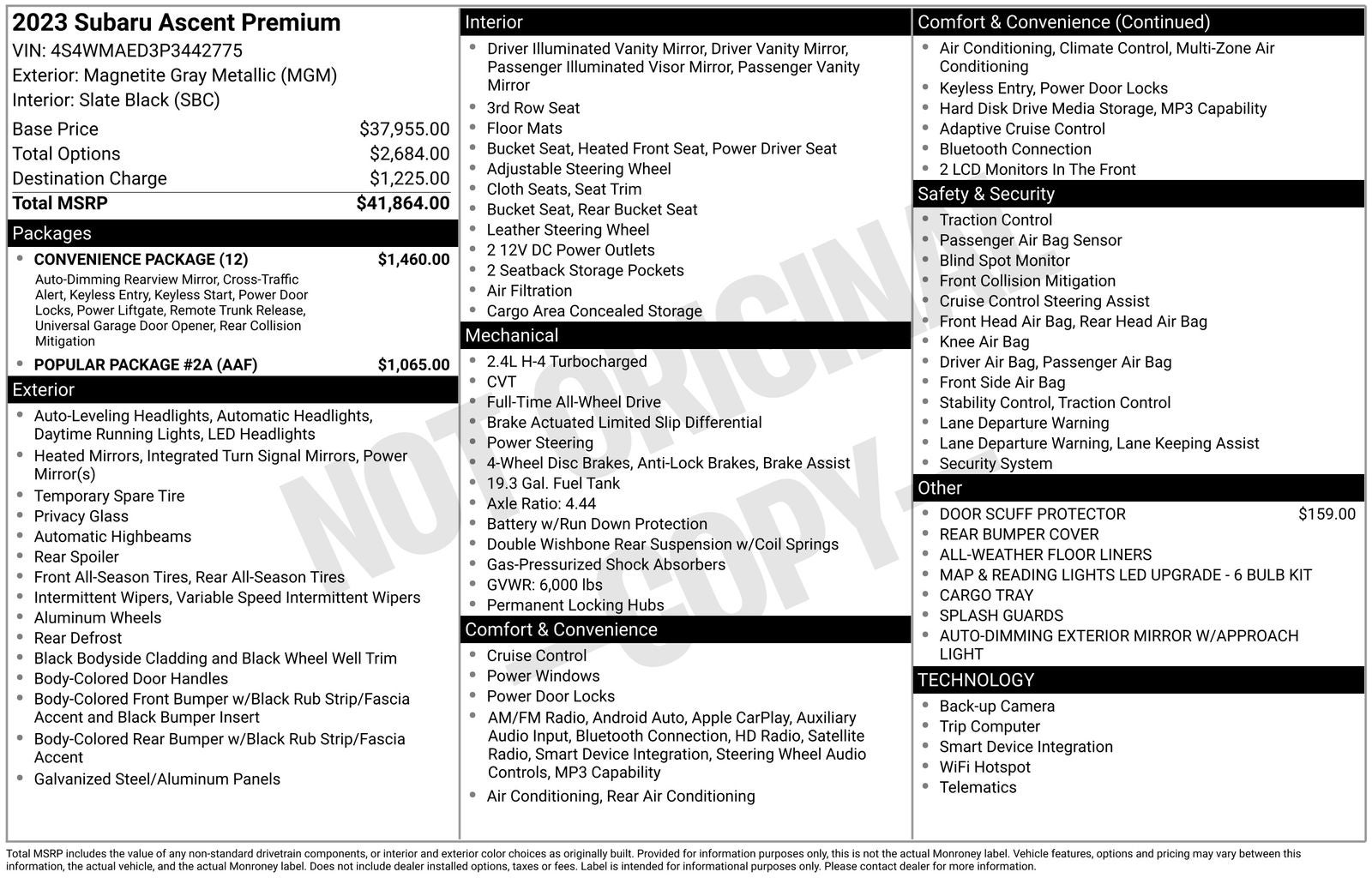 2023 Subaru Ascent Premium