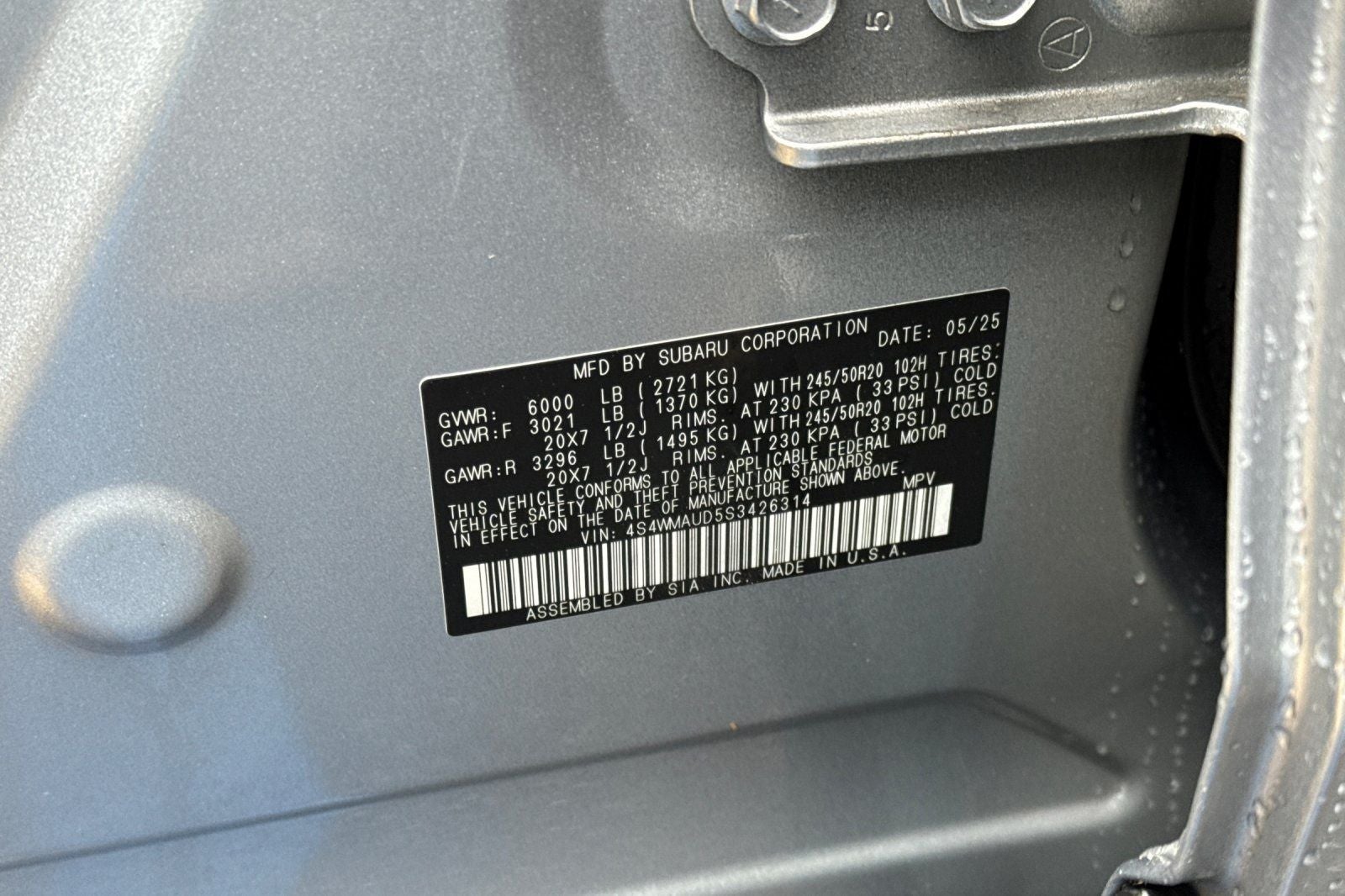 2025 Subaru Ascent Touring