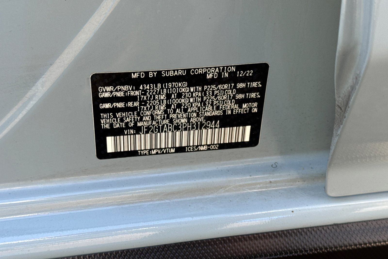 2023 Subaru Crosstrek Base