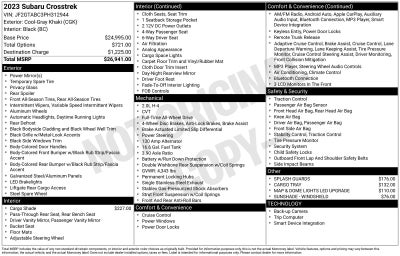 2023 Subaru Crosstrek Base