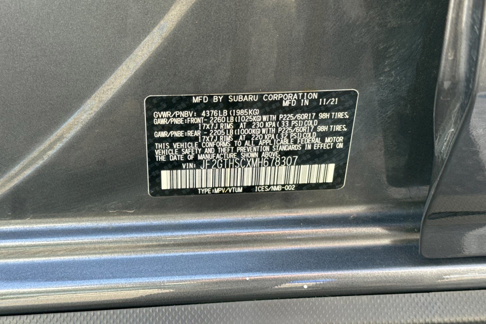 2021 Subaru Crosstrek Sport