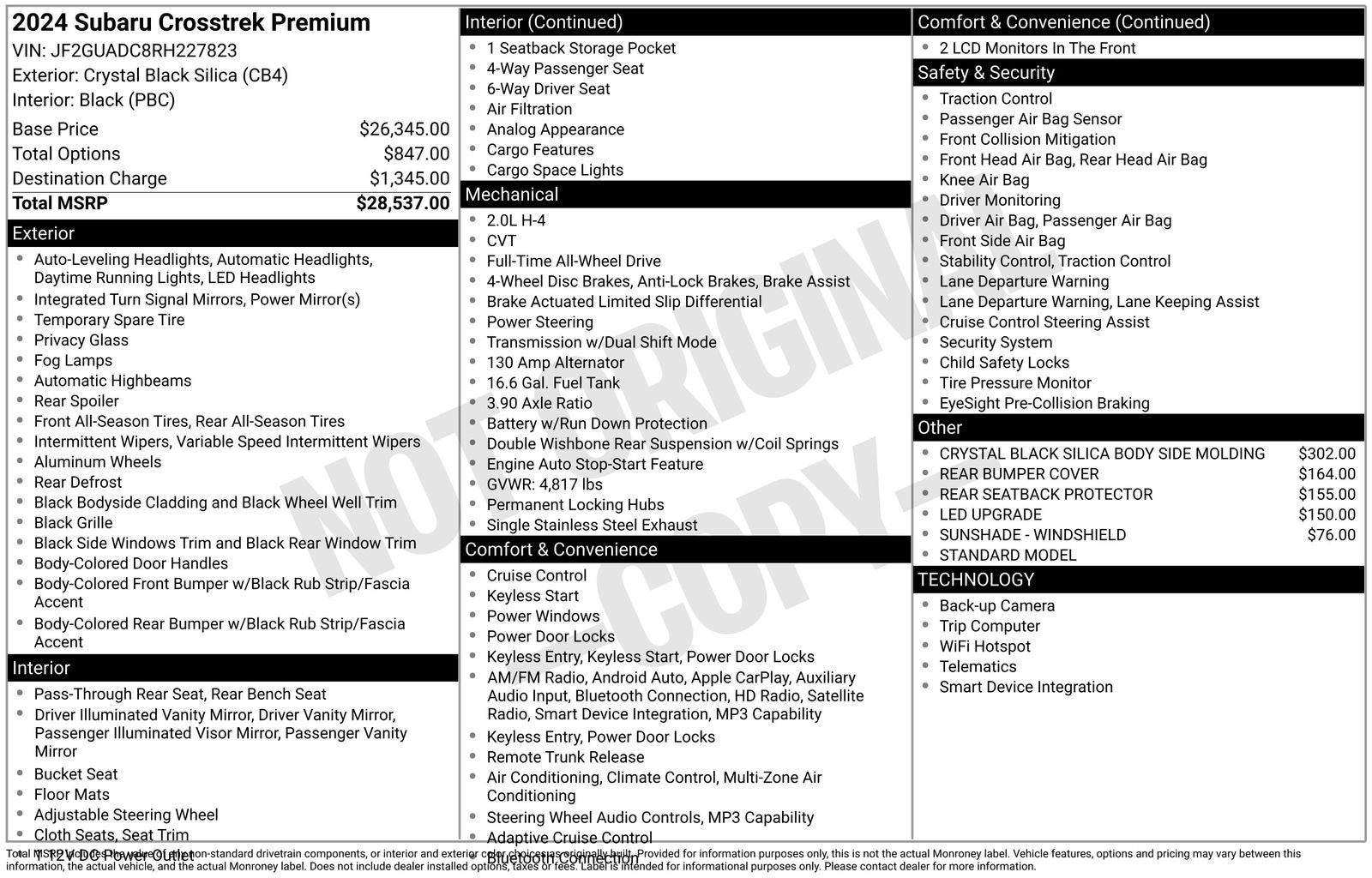 2024 Subaru Crosstrek Premium