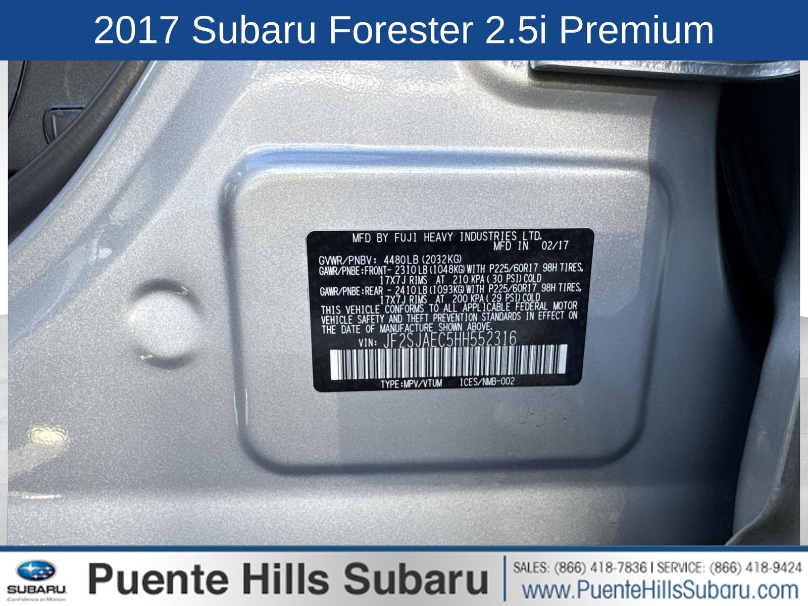 2017 Subaru Forester 2.5i Premium