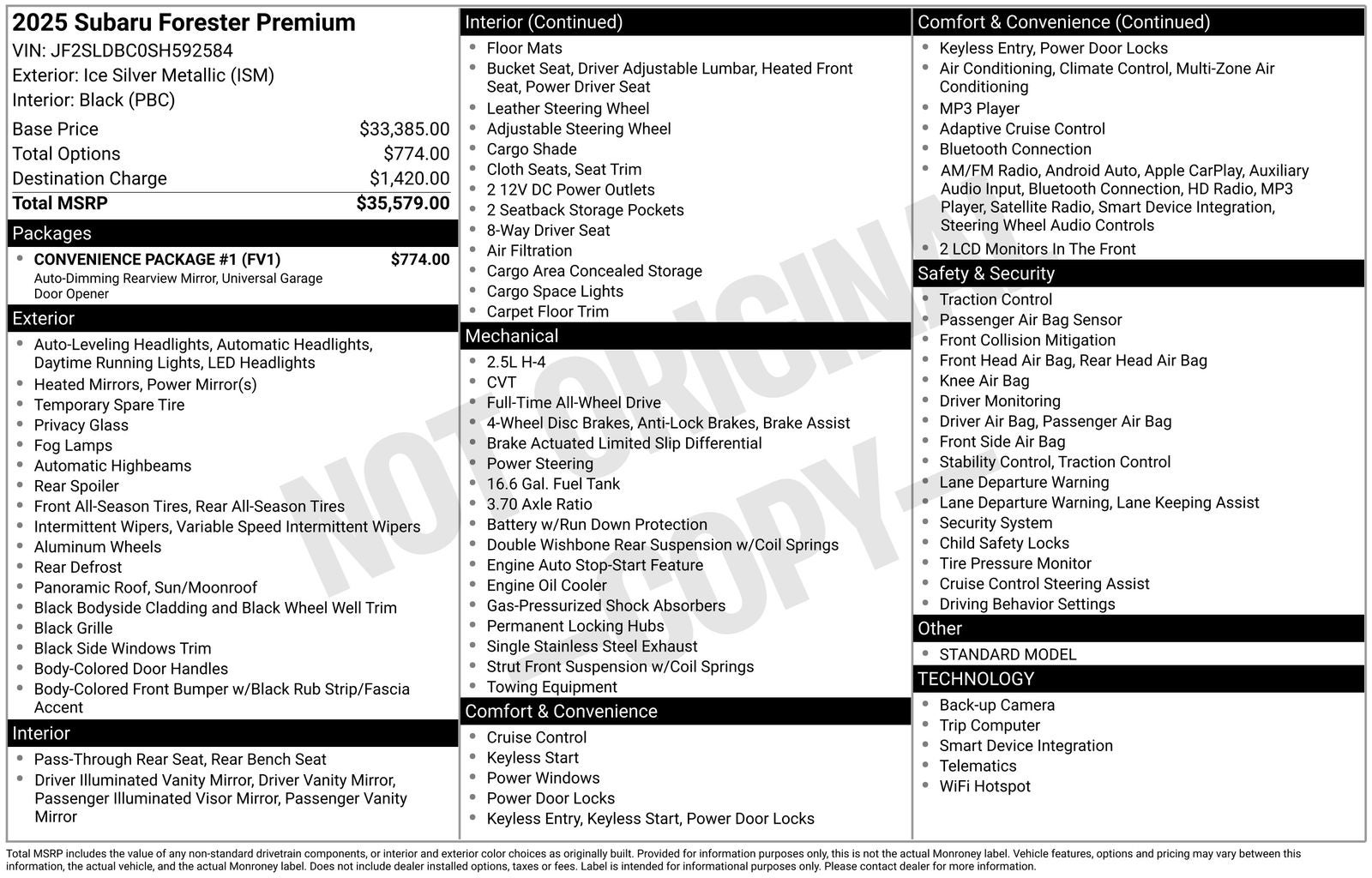 2025 Subaru Forester Premium