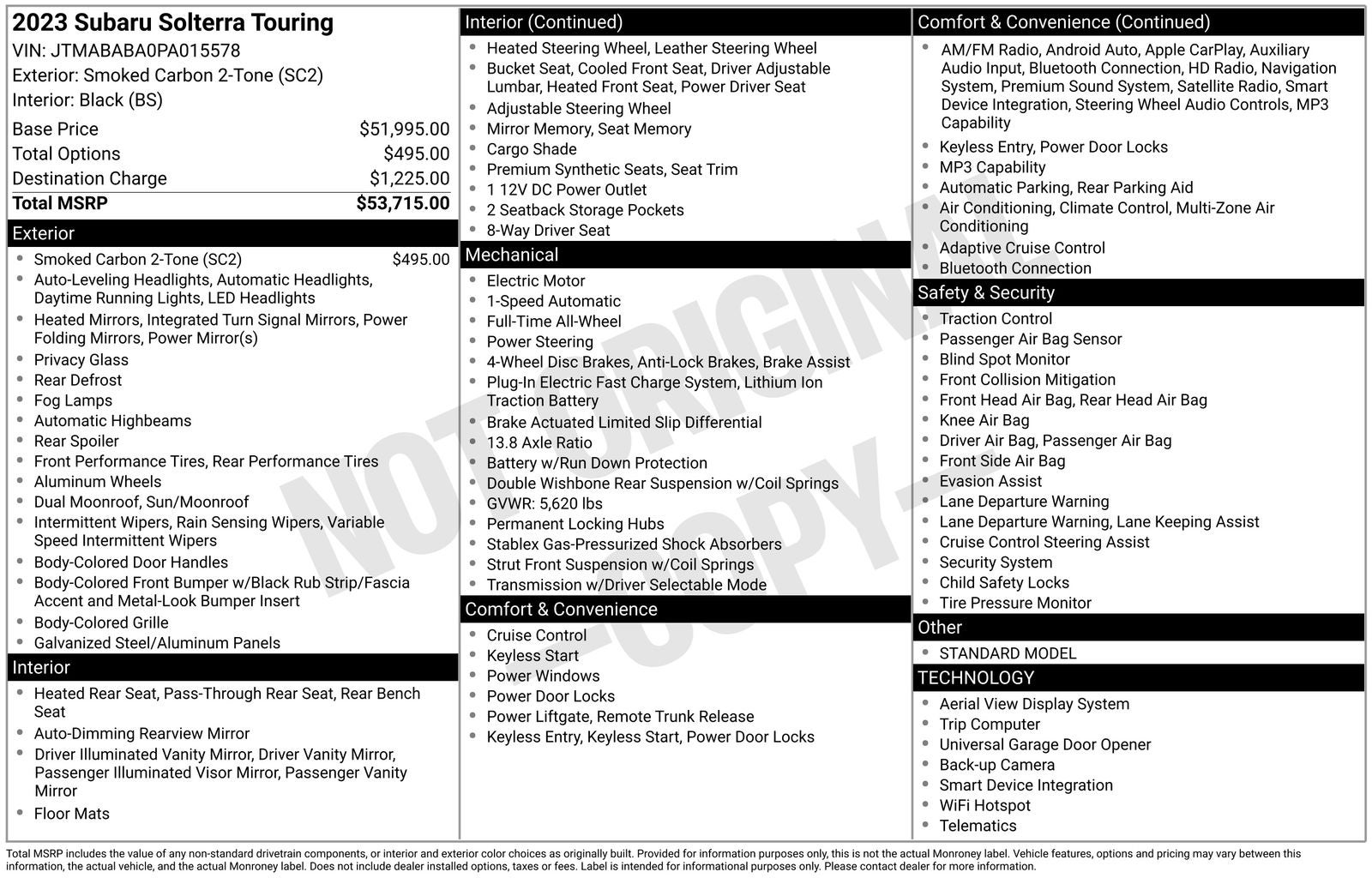 2023 Subaru Solterra Touring