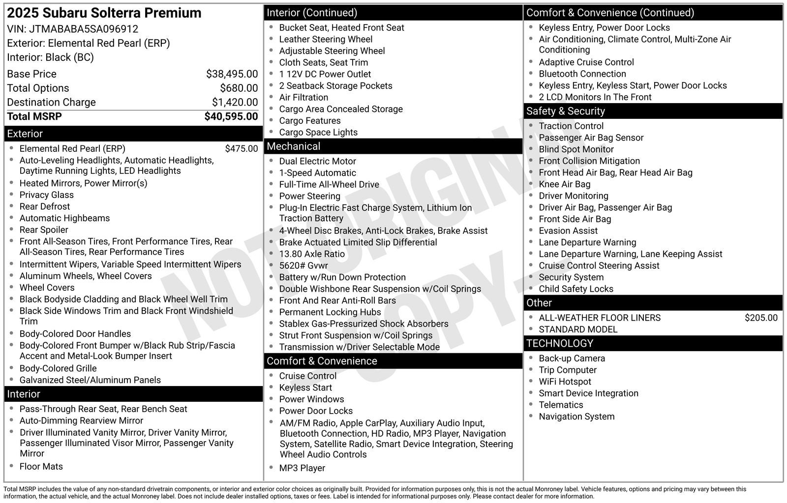 2025 Subaru Solterra Premium