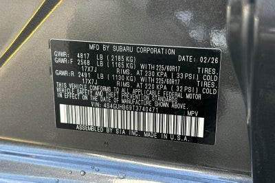 2026 Subaru Crosstrek Base