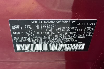 2026 Subaru Forester Standard Model