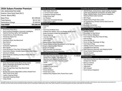 2026 Subaru Forester Premium