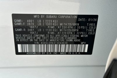 2026 Subaru Forester Limited