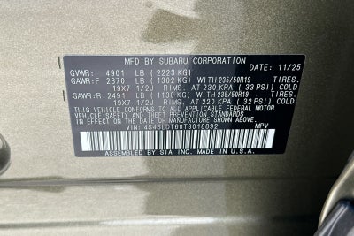 2026 Subaru Forester Touring