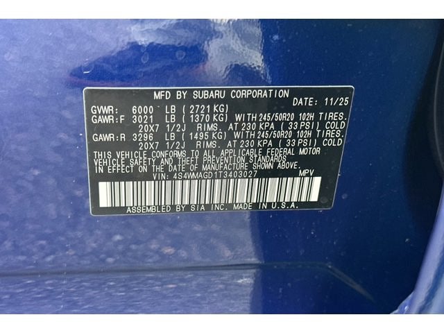 2026 Subaru Ascent Limited 7-Passenger