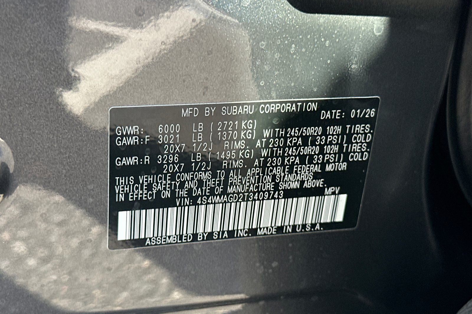 2026 Subaru Ascent Limited 7-Passenger