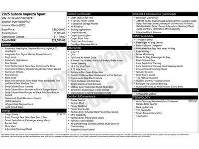 2025 Subaru Impreza Sport