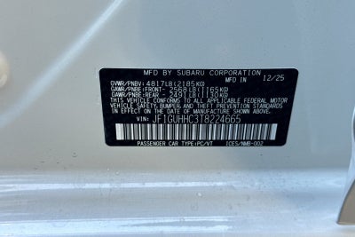 2026 Subaru Impreza RS