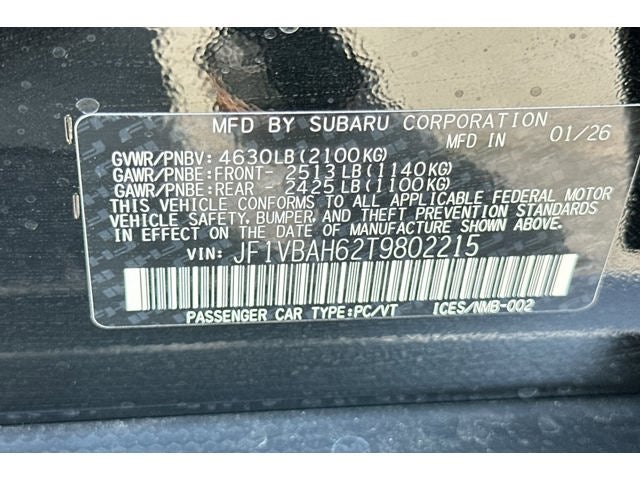 2026 Subaru WRX Premium