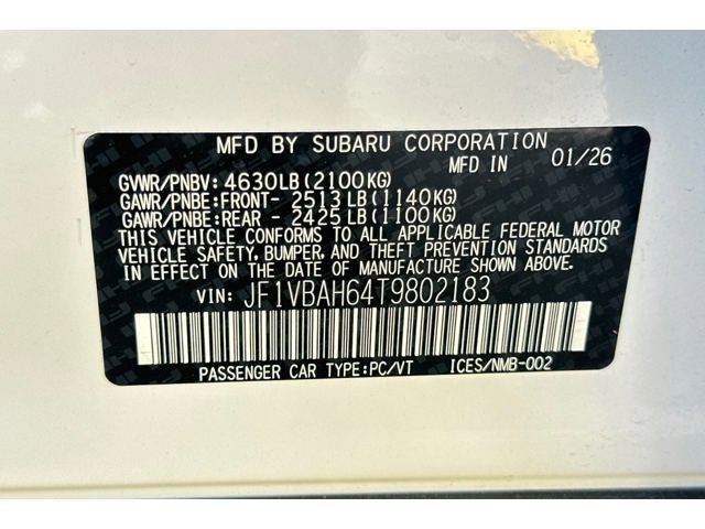 2026 Subaru WRX Premium