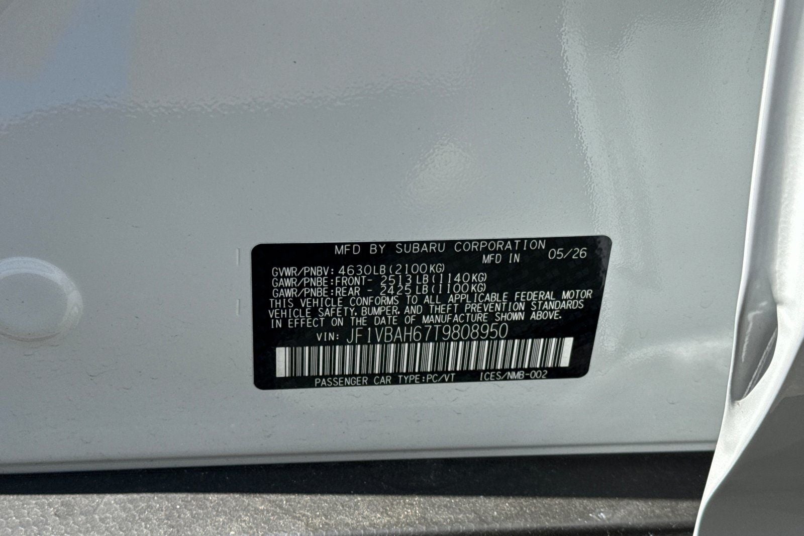 2026 Subaru WRX Premium