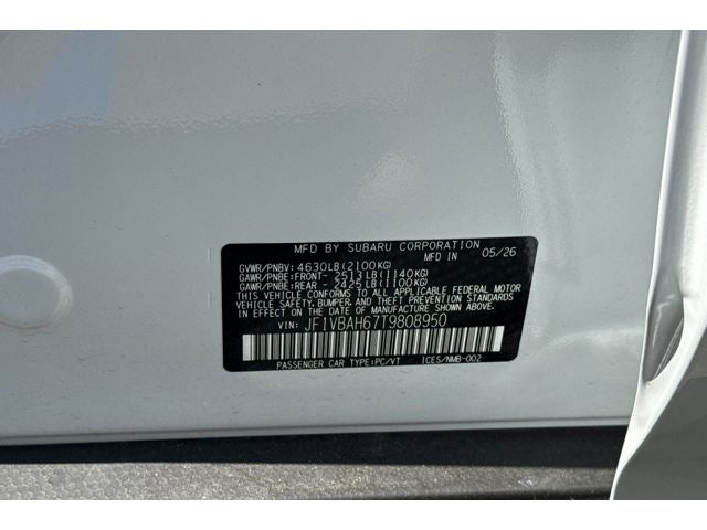 2026 Subaru WRX Premium
