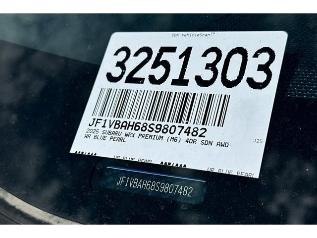 2025 Subaru WRX Premium