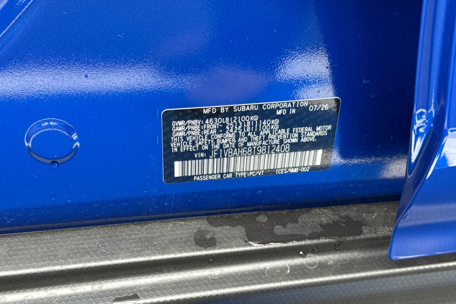 2026 Subaru WRX Base