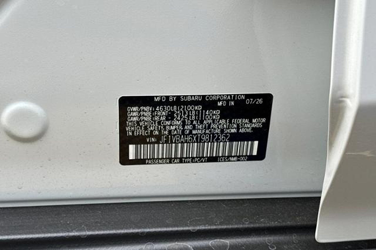 2026 Subaru WRX Premium