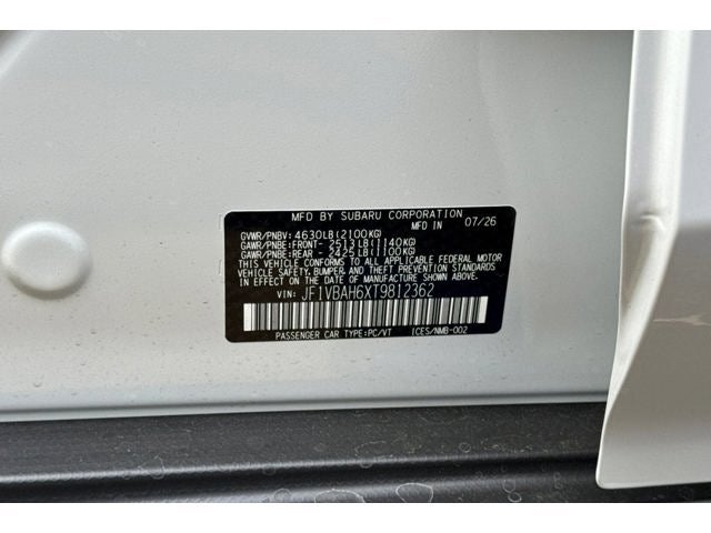 2026 Subaru WRX Premium