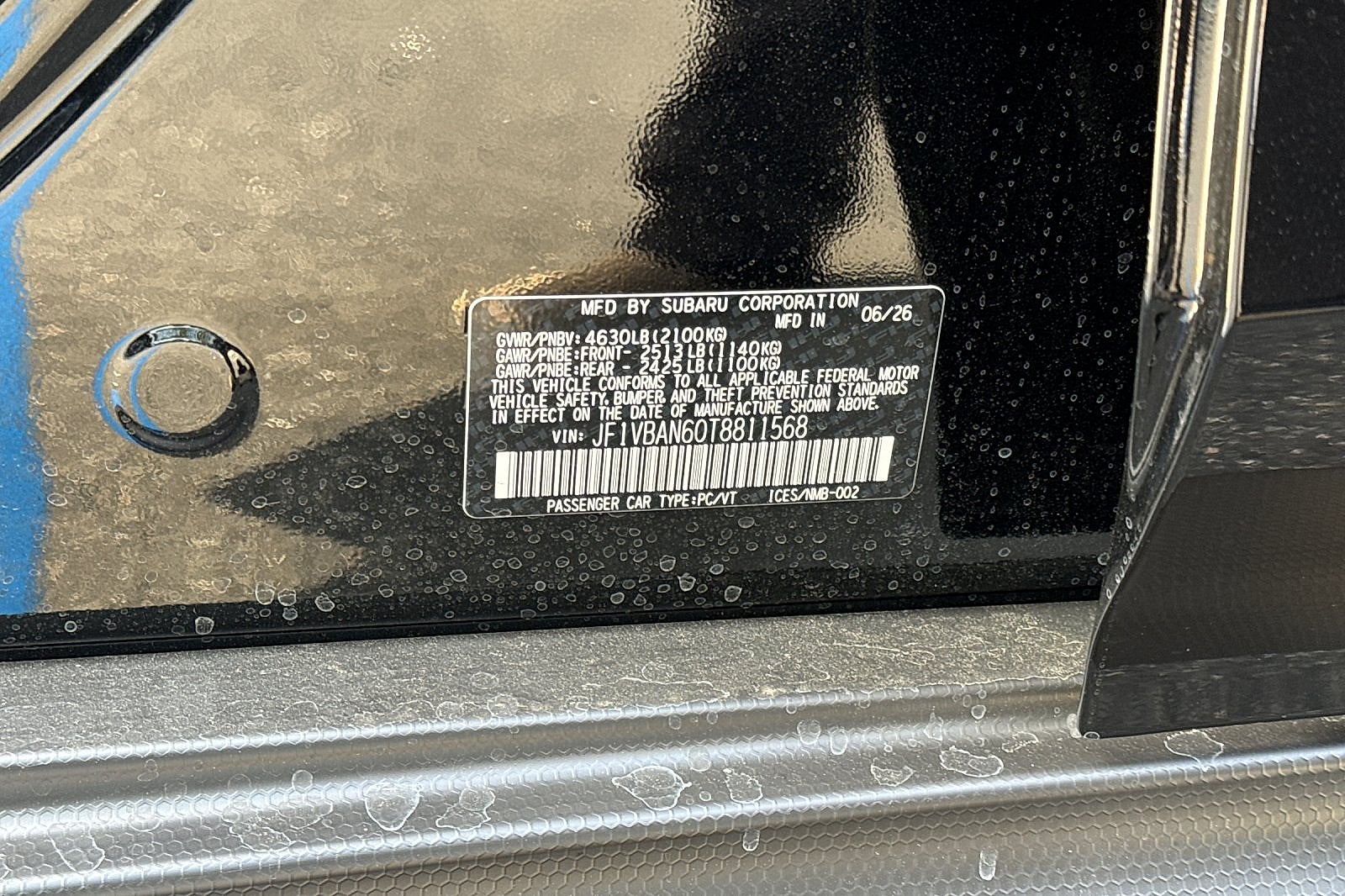 2026 Subaru WRX Limited