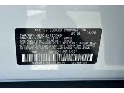 2026 Subaru WRX Limited