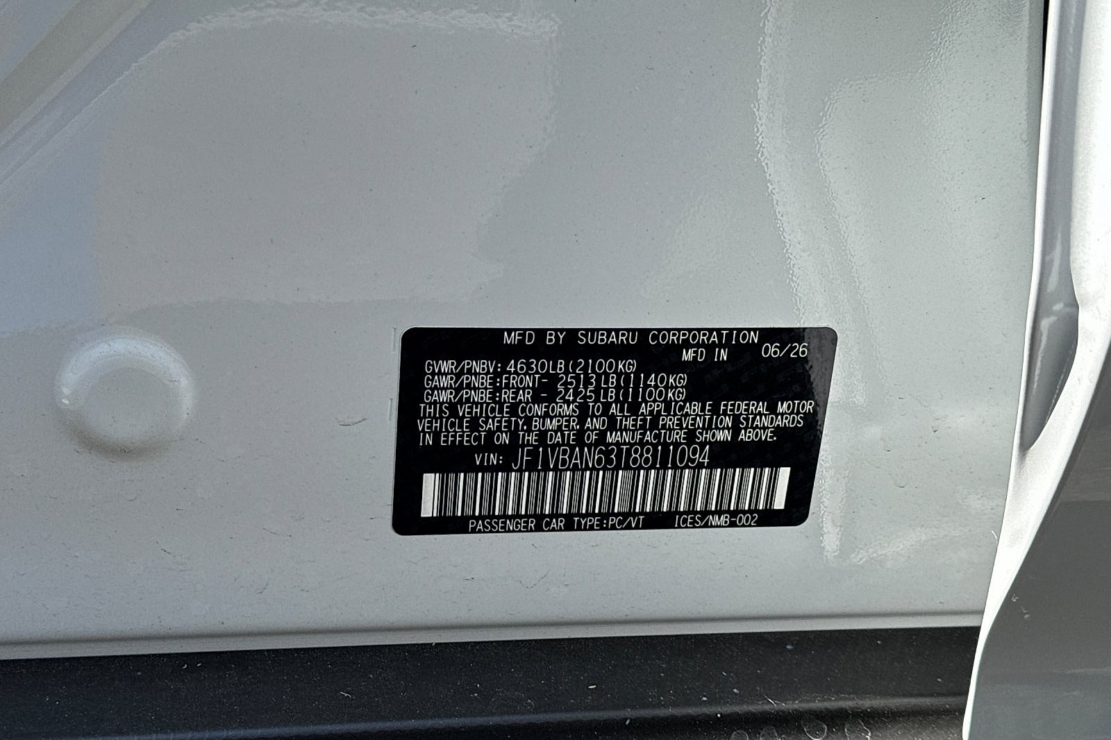 2026 Subaru WRX Limited