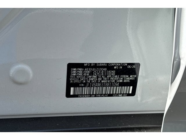 2026 Subaru WRX Limited
