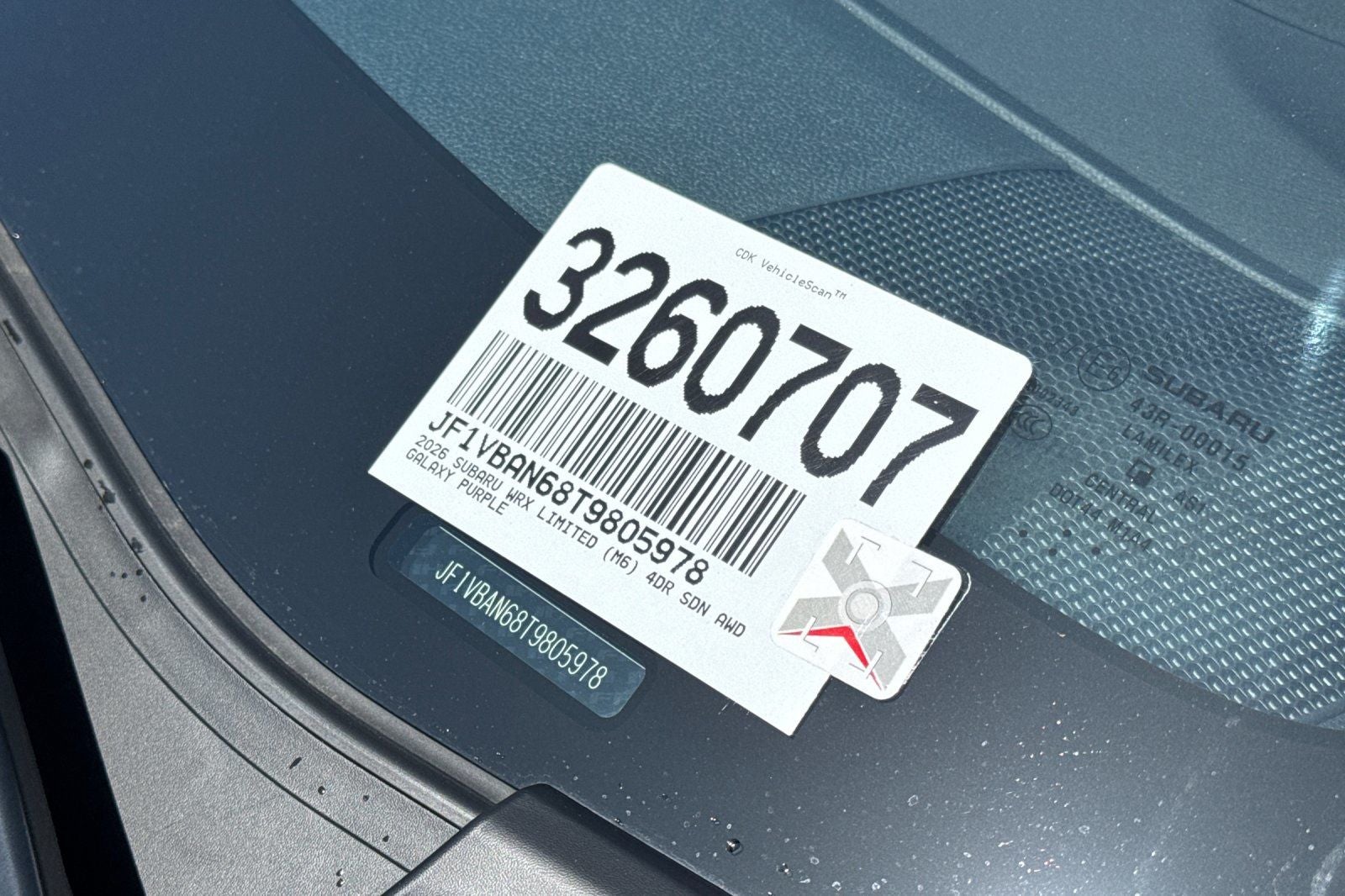 2026 Subaru WRX Limited
