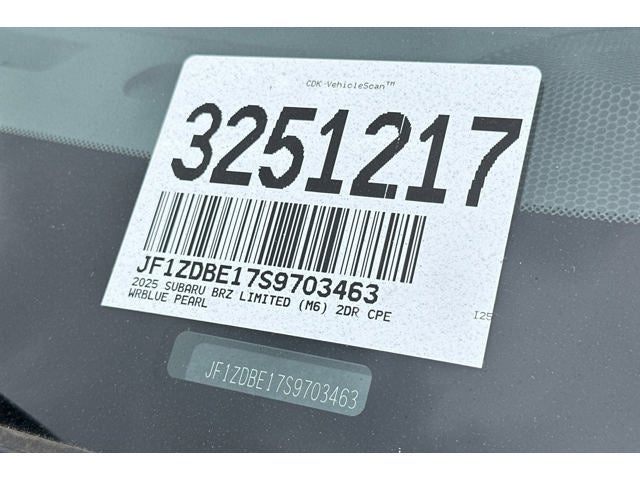 2025 Subaru BRZ Limited