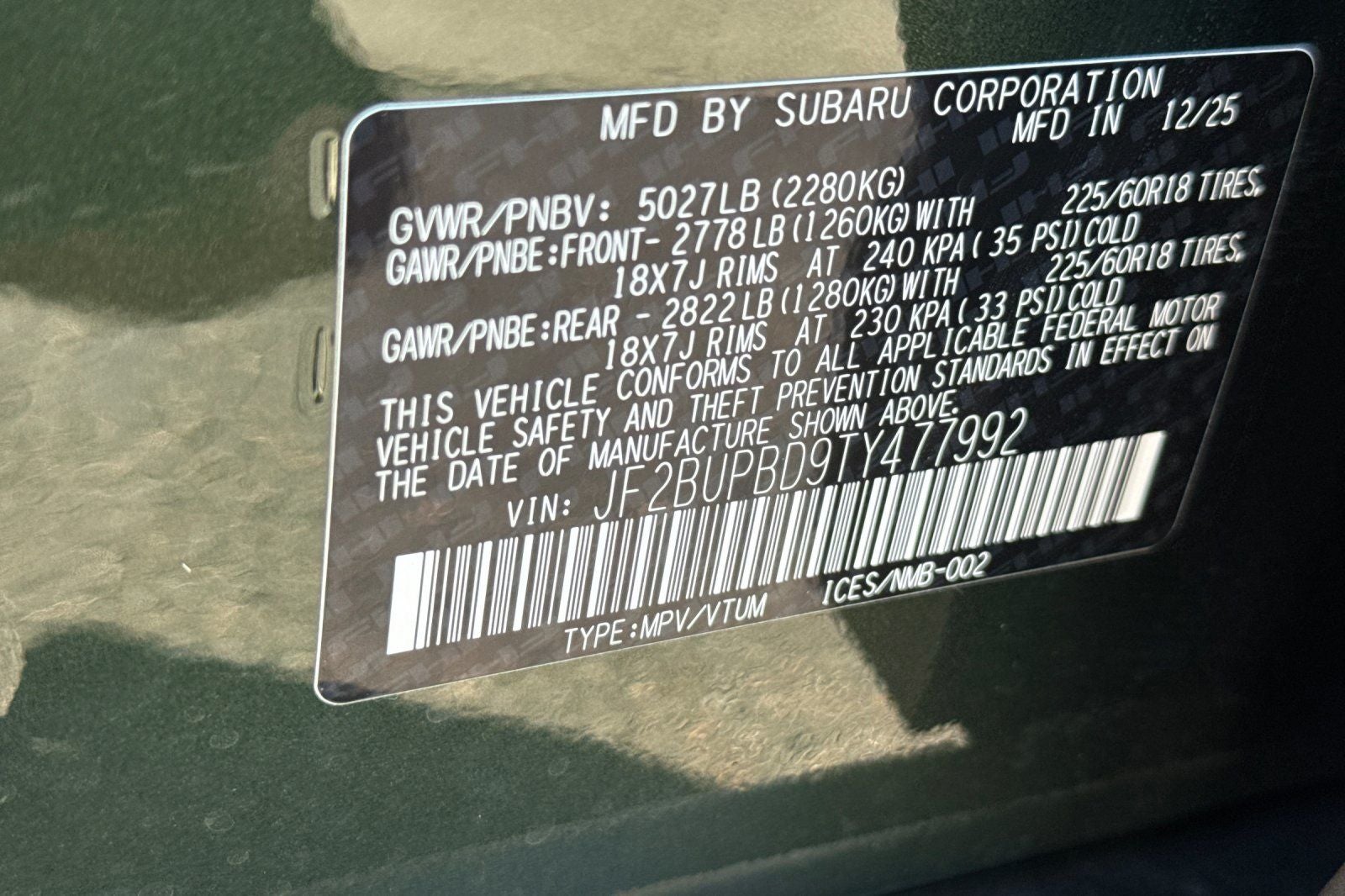 2026 Subaru Outback Premium