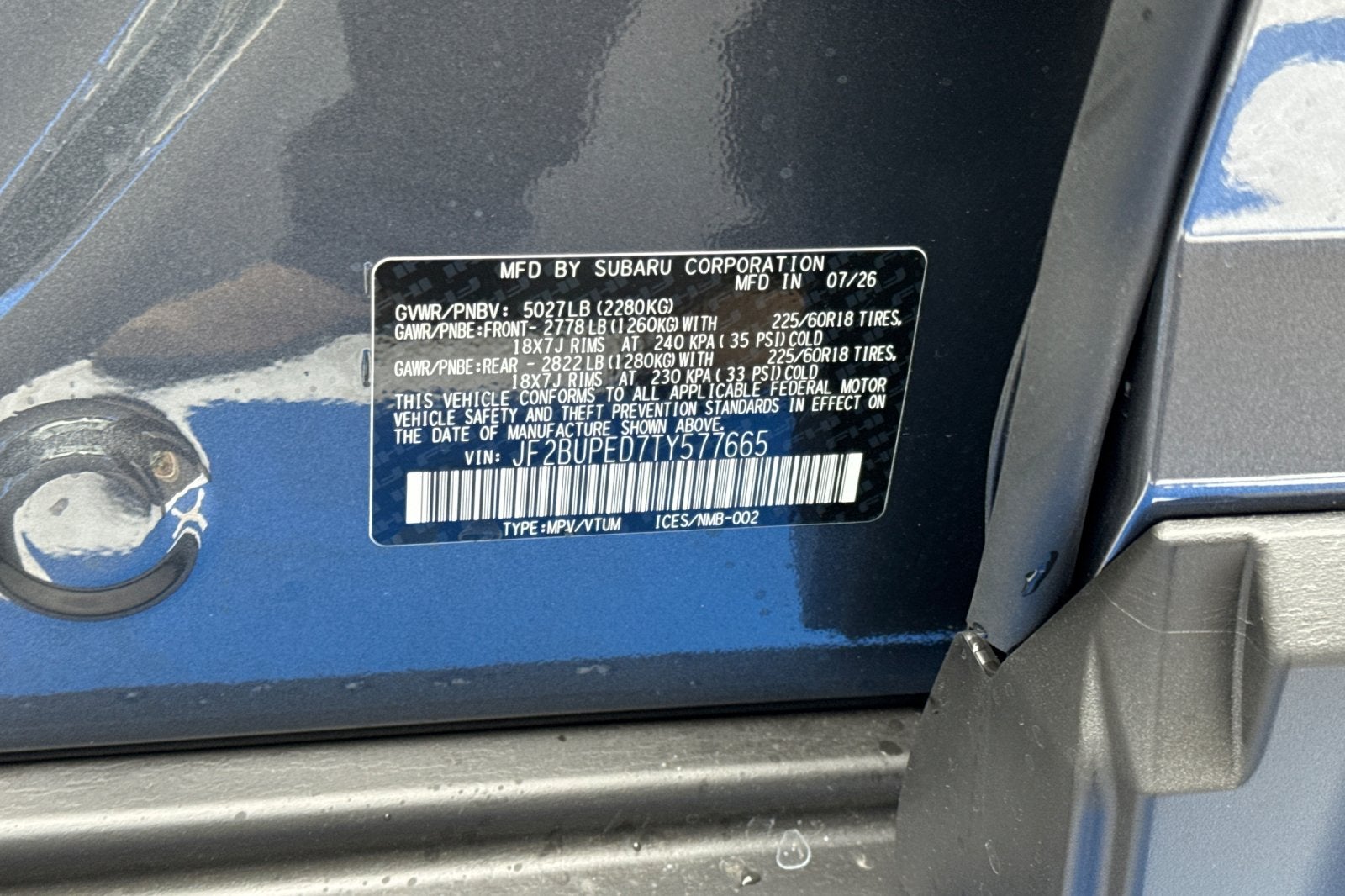 2026 Subaru Outback Touring