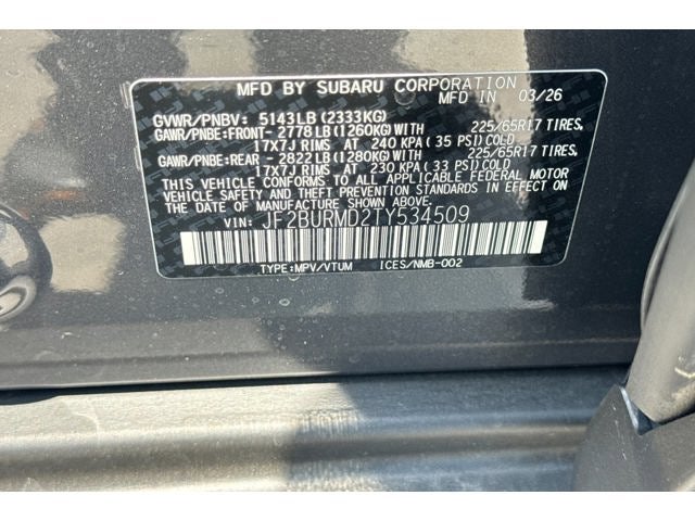 2026 Subaru Outback Wilderness