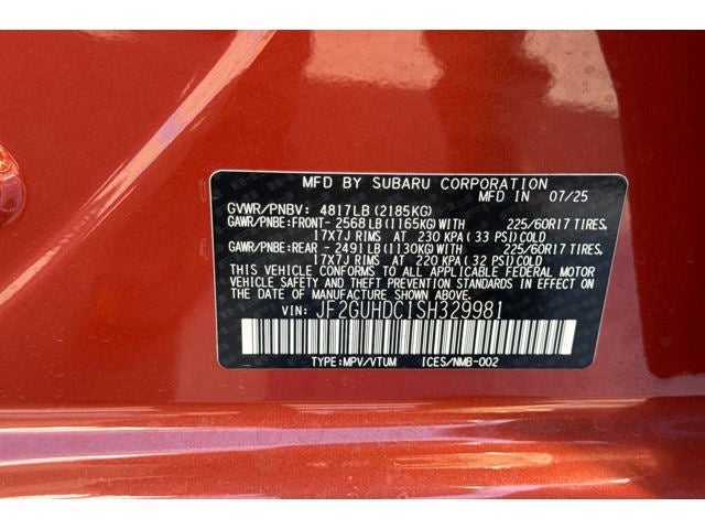 2025 Subaru Crosstrek Premium