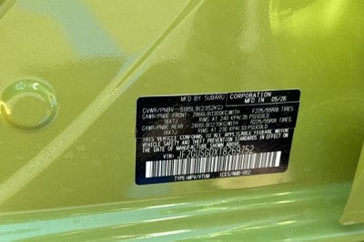 2026 Subaru Crosstrek Hybrid Sport Hybrid