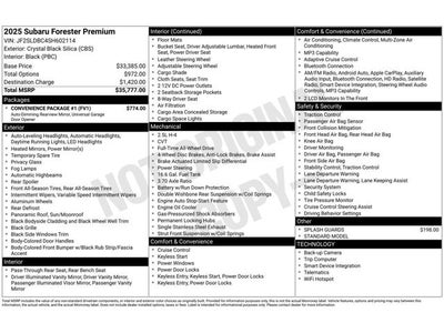 2025 Subaru Forester Premium