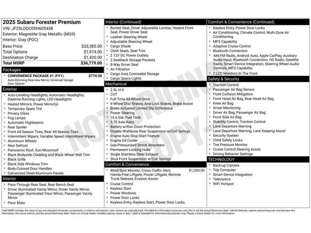 2025 Subaru Forester Premium