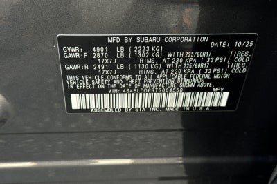 2025 Subaru Forester Touring