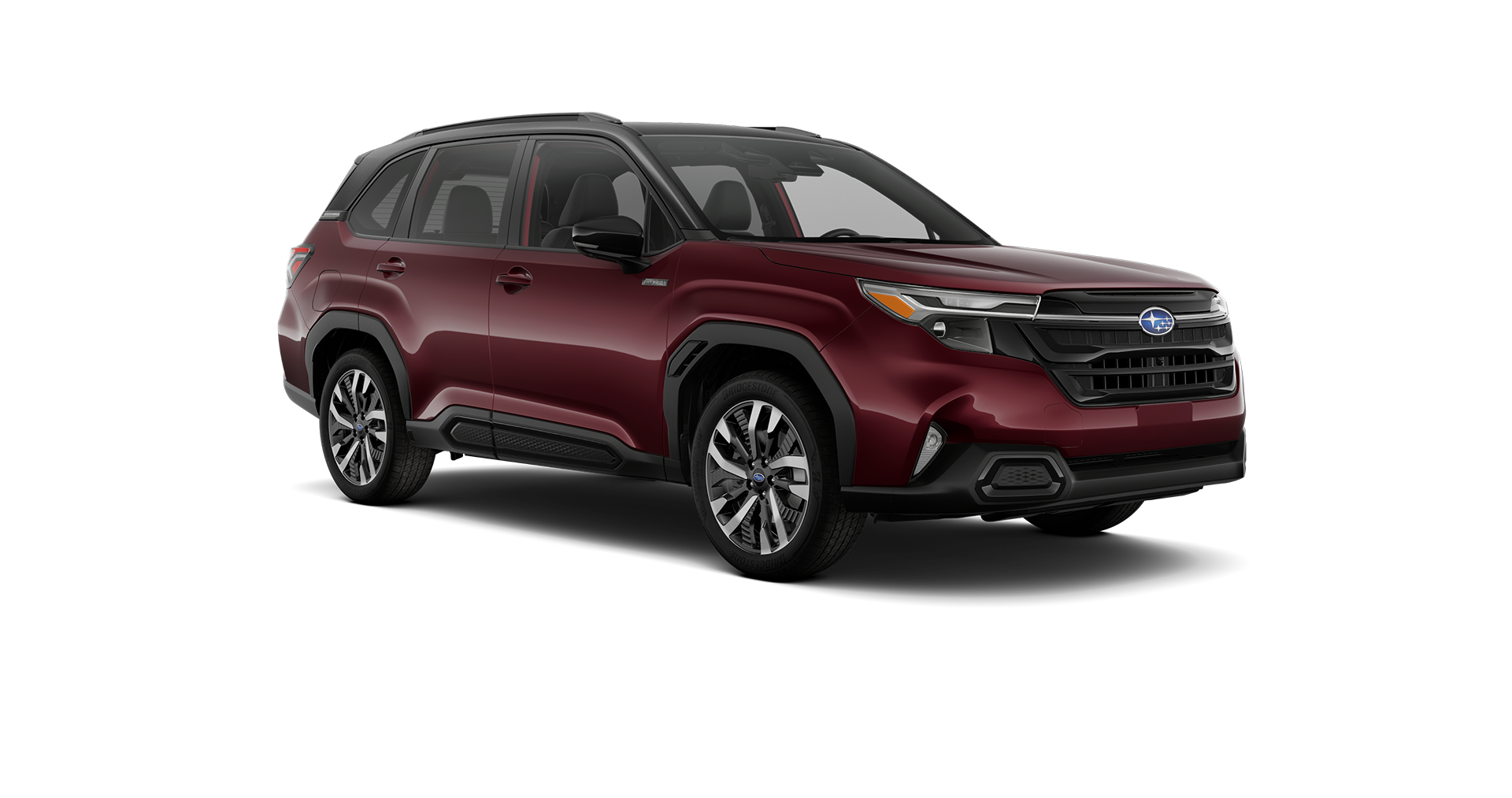2026 Subaru Forester Touring Hybrid Shown in Dark Mahogany Pearl / Crystal Black Silica Two-Tone