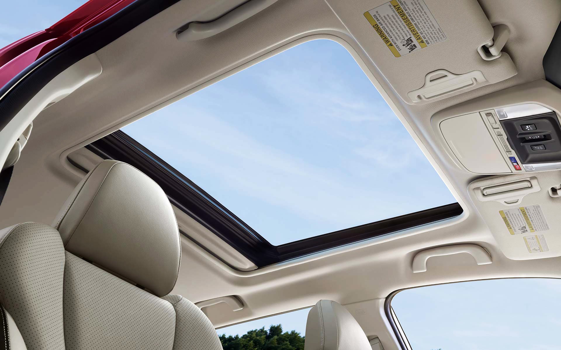 A view through the power sliding panoramic moonroof on the 2022 Forester Sport. | Puente Hills Subaru in City of Industry CA
